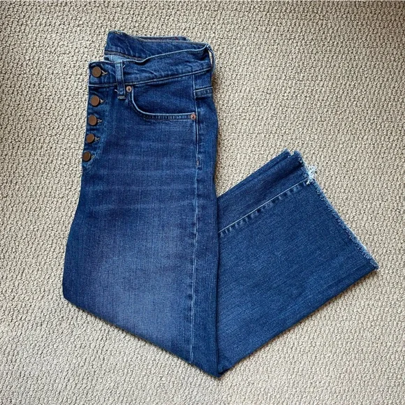 Marine Layer Wide Leg Cropped Jeans - Picture 2 of 9